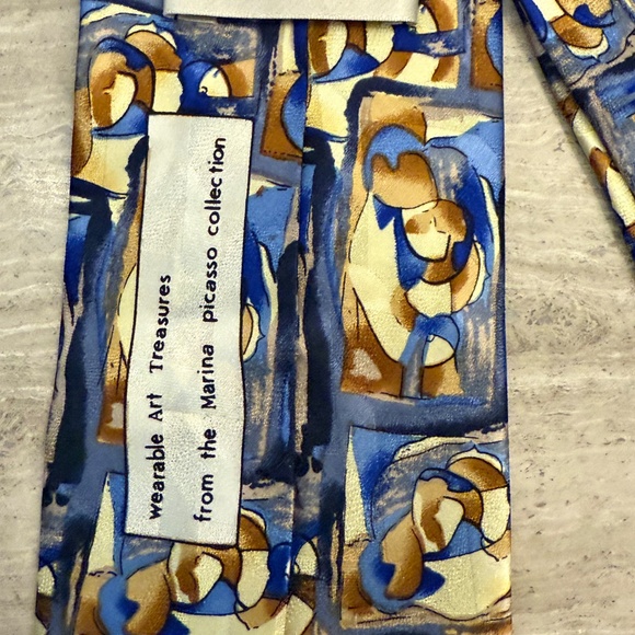 ArtSmart Silk Tie from the Marina Picasso Collection Long / Tall 66" - Picture 7 of 10